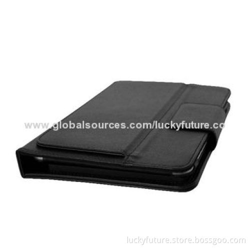76 Keys Bluetooth V3.0 Silicone Keyboards with Leather Case, for 8.9-inch Samsung P7300/P7310-Black